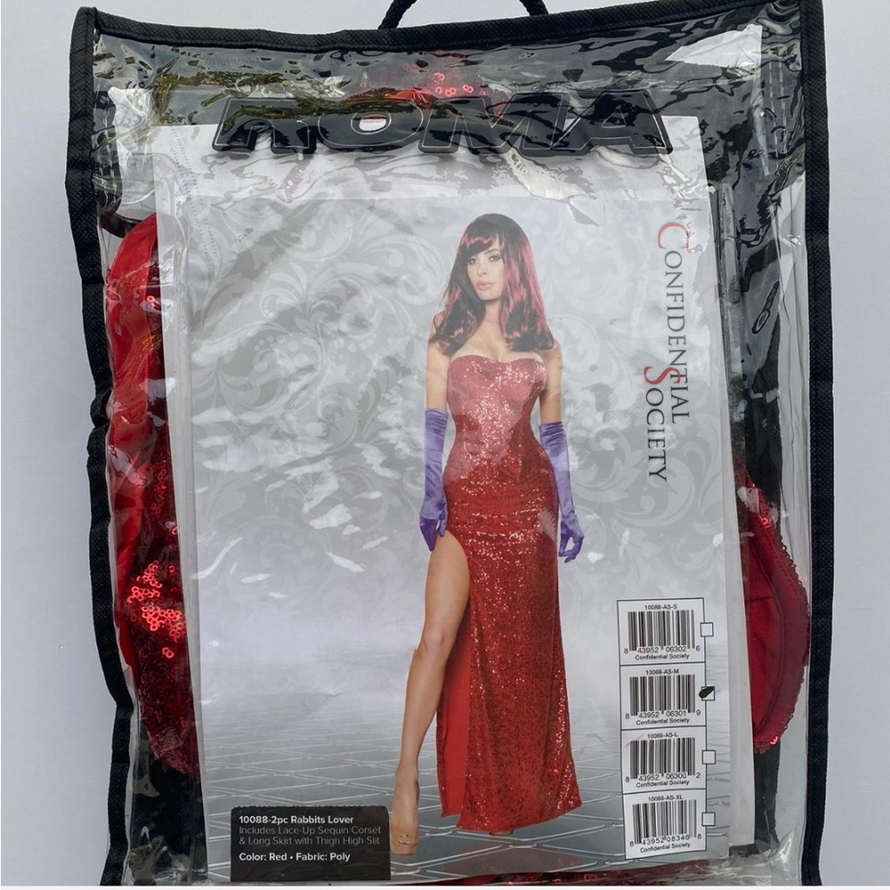 Jessica rabbit costume red sequin
